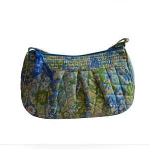 Vera Bradley Blue and Green Floral Crossbody Bag